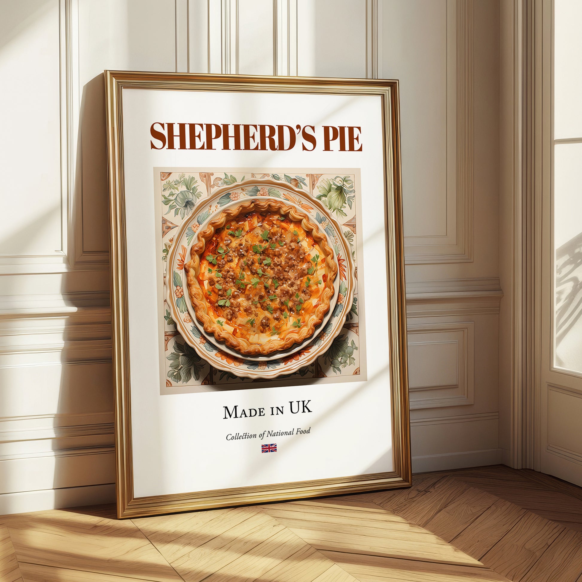 Shepherd's Pie – English Dish, Brasserie Illustration