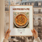 Shepherd's Pie – English Dish, Brasserie Illustration, styled in a charming Paris street view