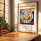Lemon Drizzle Cake – English Dessert Dish, Brasserie Wall Art, no-text version framed in wood