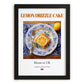 Lemon Drizzle Cake – English Dessert Dish, Brasserie Wall Art, in sleek black frame