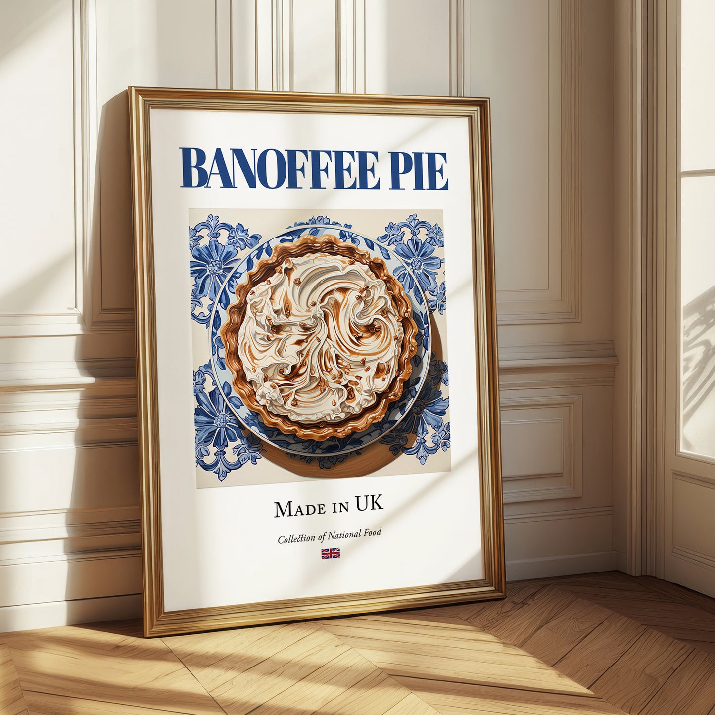 Banoffee Pie – English Dessert Dish, Bistro Poster