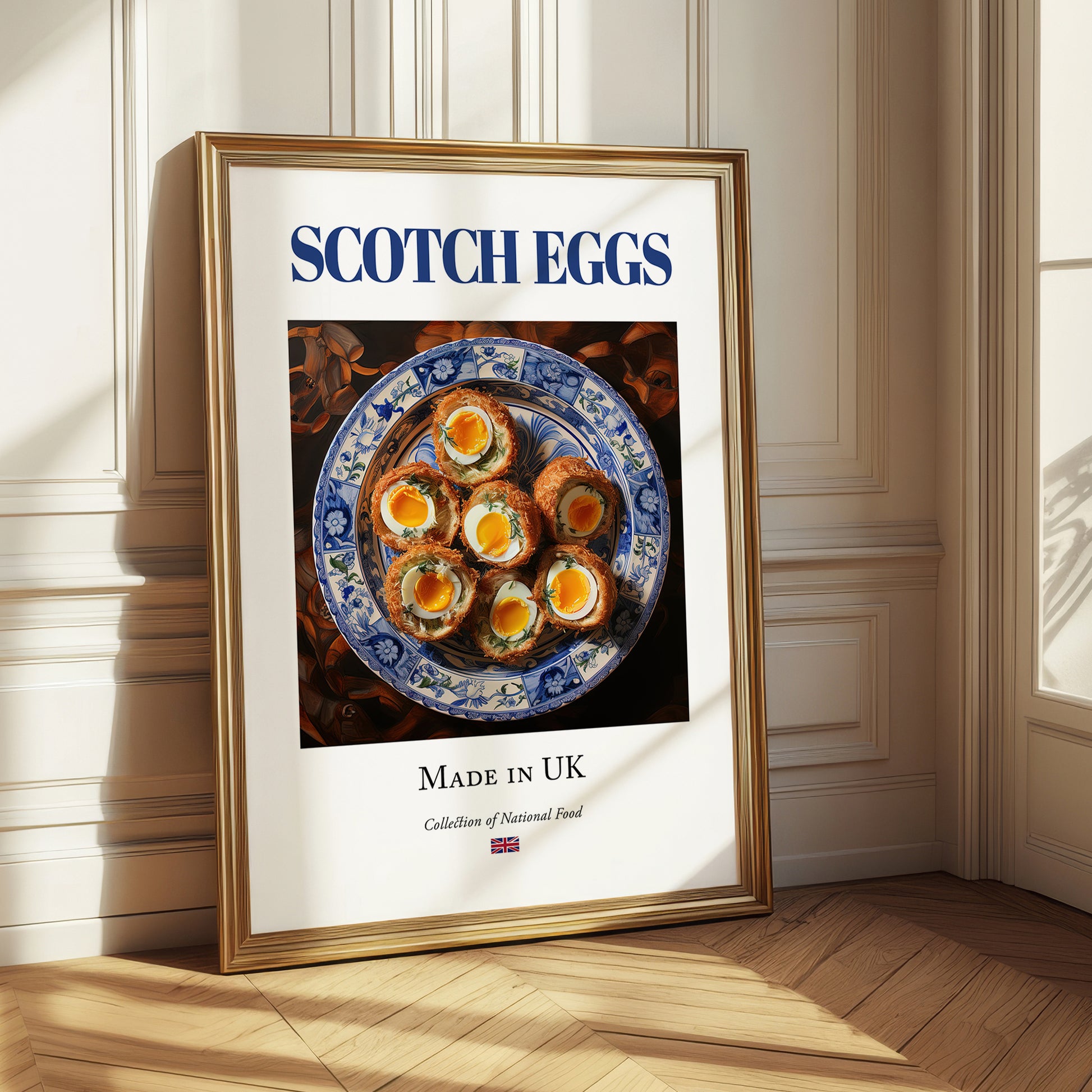 Scotch Eggs – English Snack Dish, Bistro Illustration