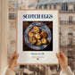 Scotch Eggs – English Snack Dish, Bistro Illustration, styled in a charming Paris street view