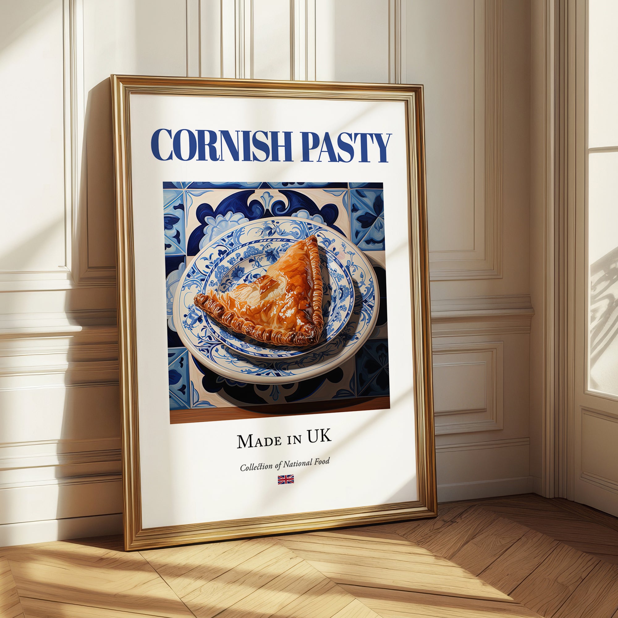 Cornish Pasty – English Snack Dish, Food Bar Print