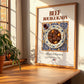 Beef Bourguignon – French Stew Dish, Fine Dining Restaurant Poster, no-text version framed in wood