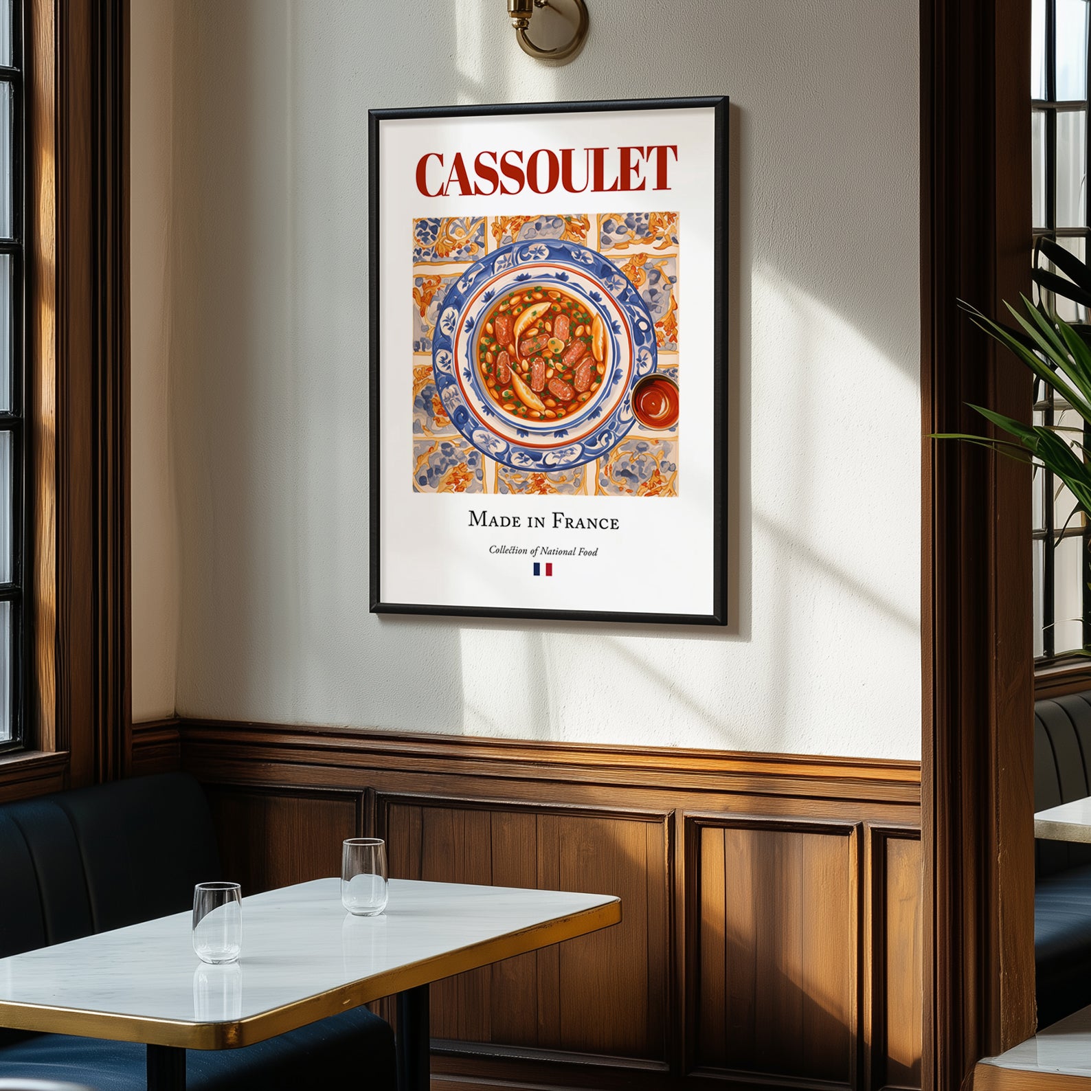Cassoulet – French Stew Dish, Restaurant Print, clean layout with no caption