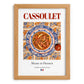 Cassoulet – French Stew Dish, Restaurant Print, set in oak frame