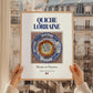 Quiche Lorraine – French Dish, Farmhouse Kitchen Wall Art, styled in a charming Paris street view