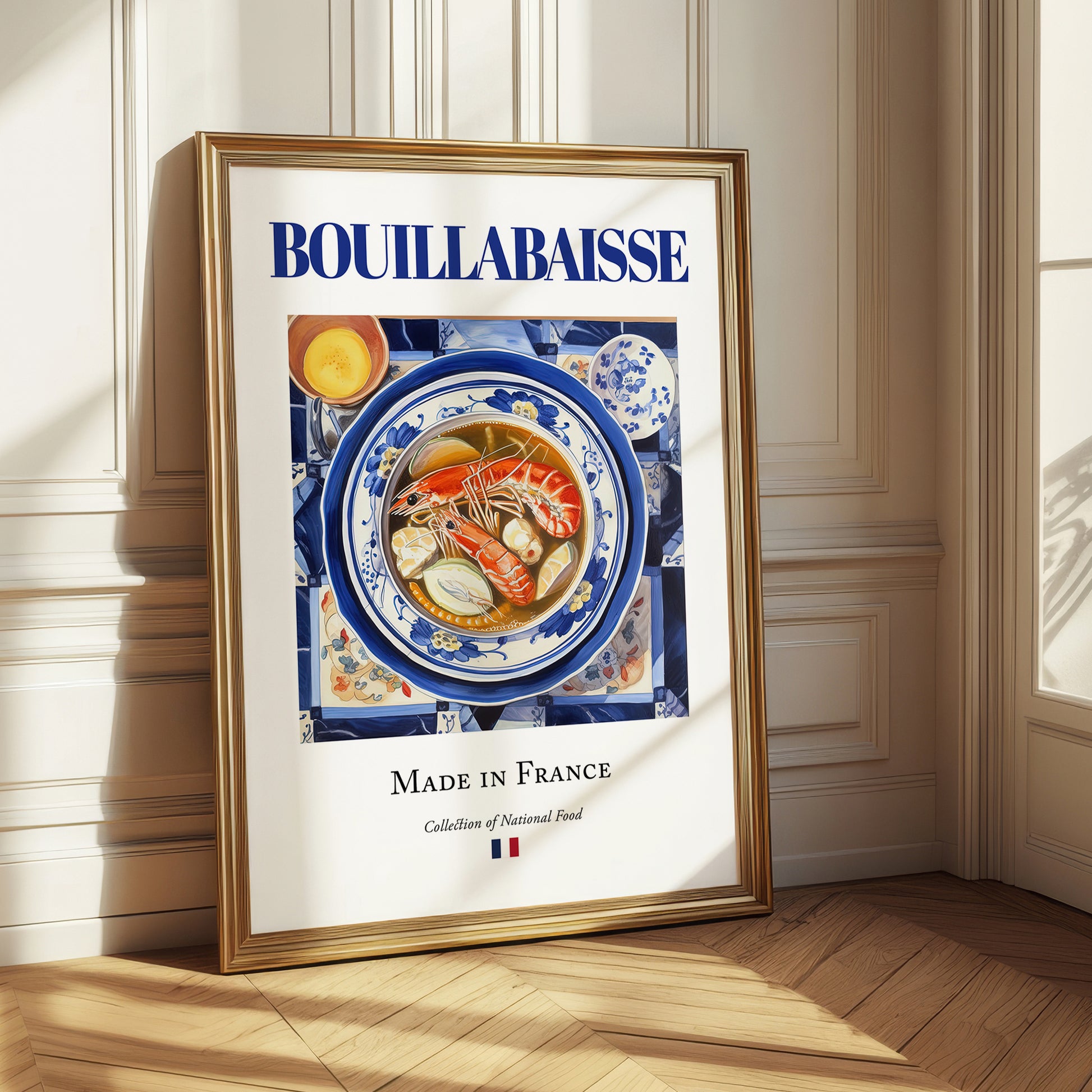 Bouillabaisse – French Soup Dish, Farmhouse Kitchen Illustration