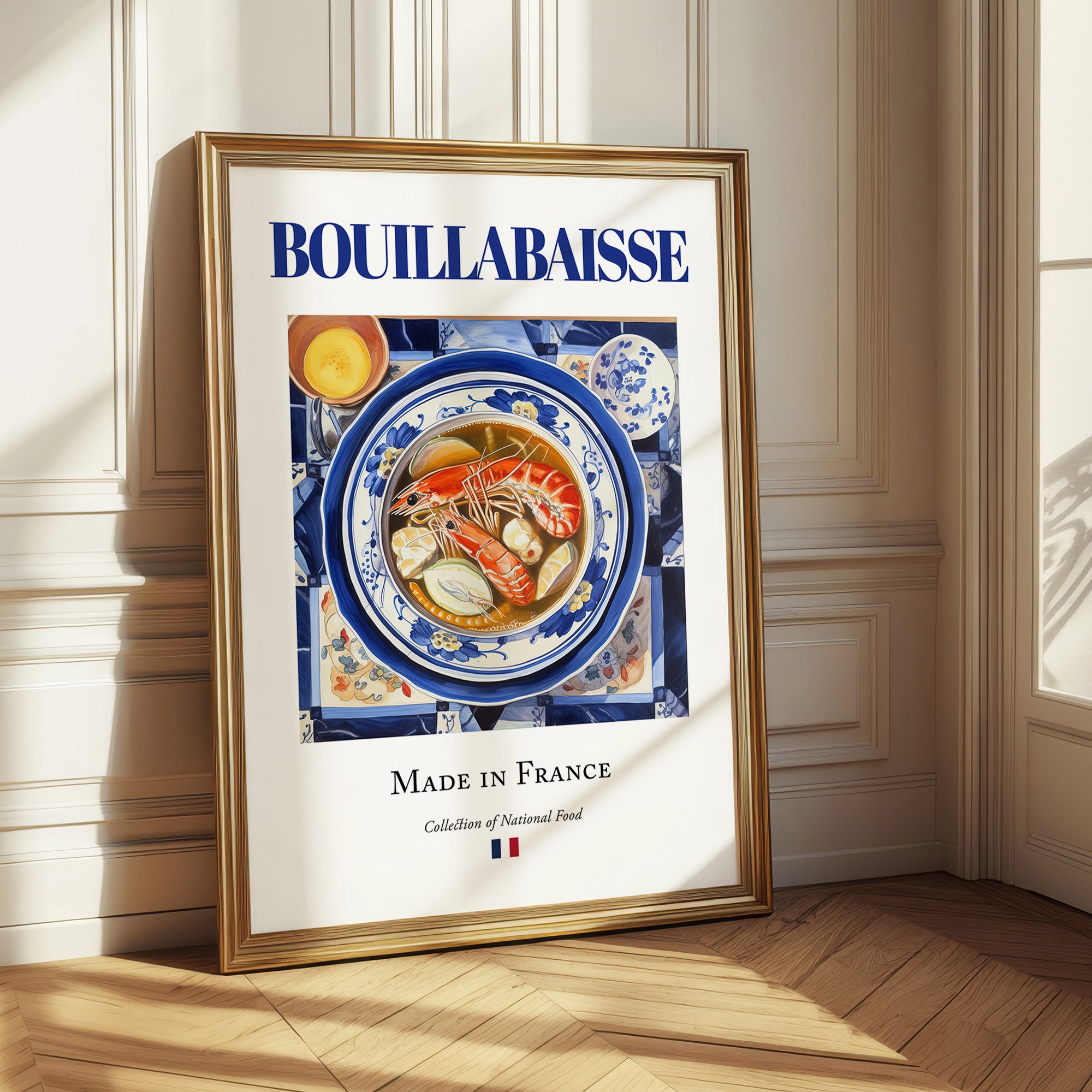 Bouillabaisse – French Soup Dish, Farmhouse Kitchen Illustration