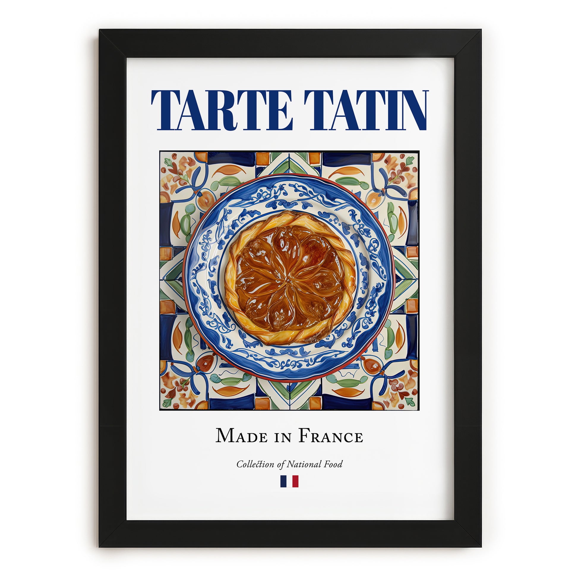 Tarte Tatin – French Dessert Dish, Tavern Poster, in sleek black frame