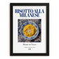Risotto alla Milanese – Italian Dish, Café Wall Art, in sleek black frame