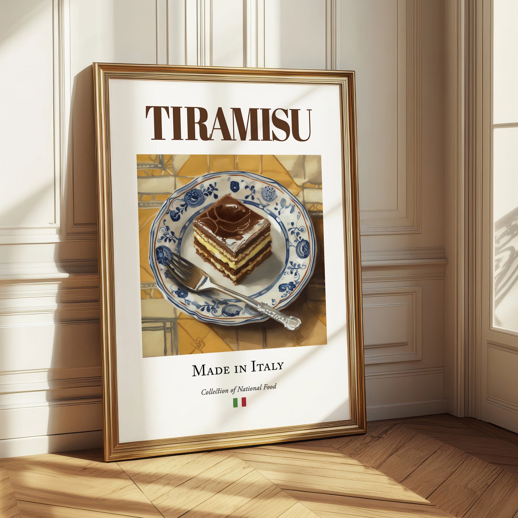 Tiramisu – Italian Dessert Dish, Café Poster