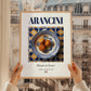 Arancini – Italian Snack Dish, Farmhouse Kitchen Poster, styled in a charming Paris street view