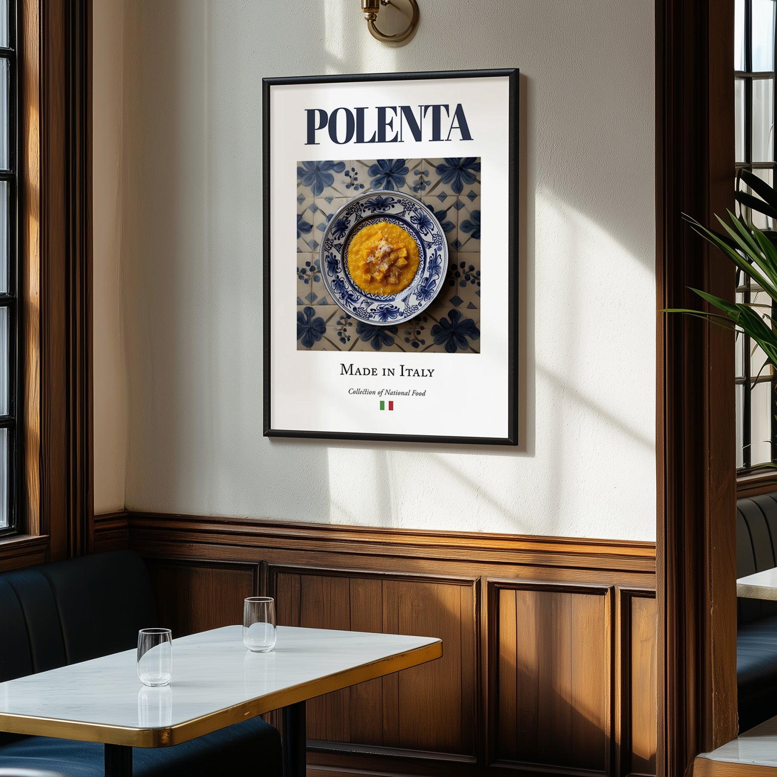 Polenta – Italian Dish, Tavern Wall Art, clean layout with no caption