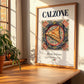Calzone – Italian Snack Dish, Tavern Poster, no-text version framed in wood