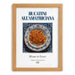 Bucatini all'Amatriciana – Italian Pasta, Trattoria Painting, set in oak frame