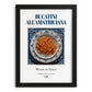 Bucatini all'Amatriciana – Italian Pasta, Trattoria Painting, in sleek black frame
