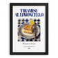 Tiramisu al Limoncello – Italian Dessert Dish, Restaurant Print, in sleek black frame