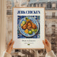 Jerk Chicken – Jamaican Meat Dish, Tavern Still Life, styled in a charming Paris street view