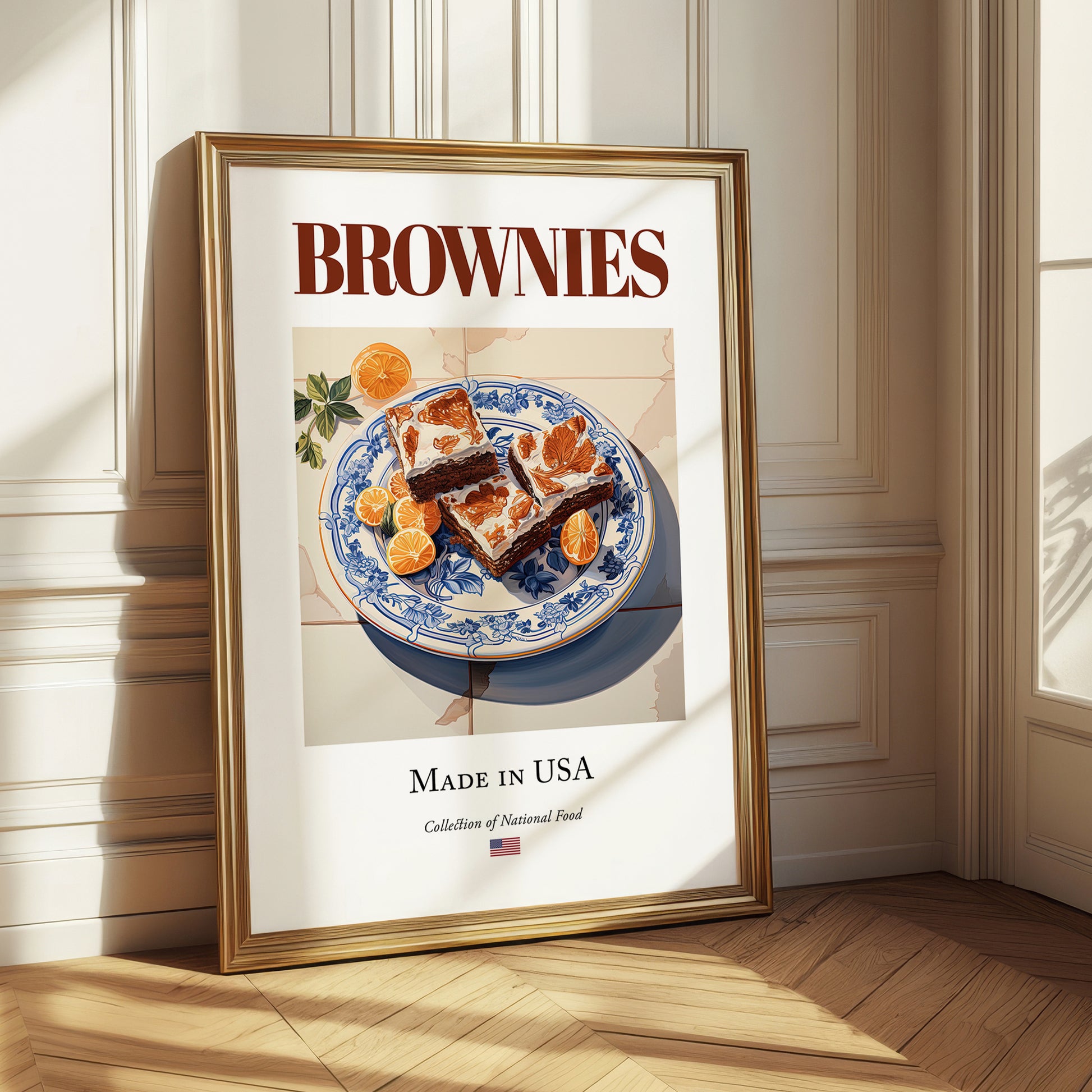 Brownies – American Dessert Dish, Tavern Print