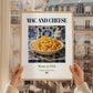 Mac and Cheese – American Dish, Fine Dining Restaurant Poster, styled in a charming Paris street view