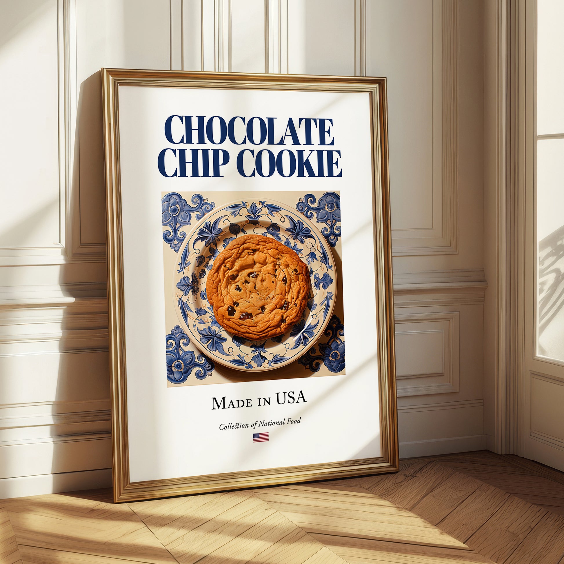 Chocolate Chip Cookie – American Dessert Dish, Fine Dining Restaurant Poster