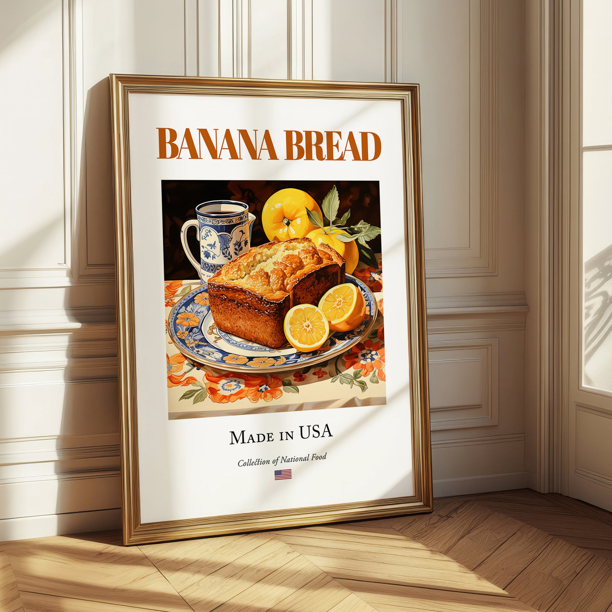 Banana Bread – American Dessert Dish, Bistro Poster