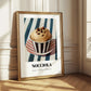 Nocciola – on Striped Tablecloth, Gelato Print