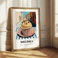 Gelato Nocciola – Italian Outdoor Café Scene, Gelato Poster