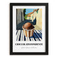 Gelato Cioccolato Fondente – Italian Urban Café Scene, Gelato Print, in sleek black frame