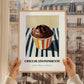 Cioccolato Fondente – on Striped Tablecloth, Gelato Still Life, styled in a charming Paris street view