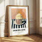 Fior Di Latte – on Striped Tablecloth, Gelato Illustration