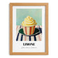 Limone – on Striped Tablecloth, Gelato Wall Painting, set in oak frame