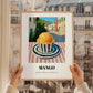 Gelato Mango – Italian Street Café Scene, Gelato Wall Art, styled in a charming Paris street view