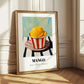 Mango – on Striped Tablecloth, Gelato Wall Poster