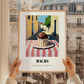 Gelato Bacio – Italian Street Café Scene, Gelato Poster, styled in a charming Paris street view