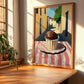 Gelato Bacio – Italian Street Café Scene, Gelato Poster, clean layout with no caption