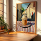 Gelato Caffe – Italian Street Café Scene, Gelato Illustration, clean layout with no caption