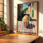 Gelato Caramello Salato – Italian Street Café Scene, Gelato Illustration, clean layout with no caption