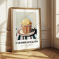 Caramello Salato – on Striped Tablecloth, Gelato Still Life