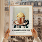 Caramello Salato – on Striped Tablecloth, Gelato Still Life, styled in a charming Paris street view