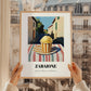 Gelato Zabaione – Italian Street Café Scene, Gelato Painting, styled in a charming Paris street view