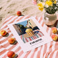 Gelato Zabaione – Italian Street Café Scene, Gelato Painting, unframed on coastal sand