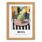 Gelato Menta – Italian Café on the Corner, Gelato Painting, set in oak frame