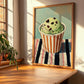 Menta – on Striped Tablecloth, Gelato Poster, clean layout with no caption