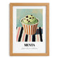 Menta – on Striped Tablecloth, Gelato Poster, set in oak frame