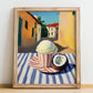 Gelato Cocco – Italian Urban Café Scene, Gelato Still Life, no-text version framed in wood