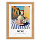 Gelato Cocco – Italian Urban Café Scene, Gelato Still Life, set in oak frame