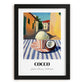 Gelato Cocco – Italian Urban Café Scene, Gelato Still Life, in sleek black frame